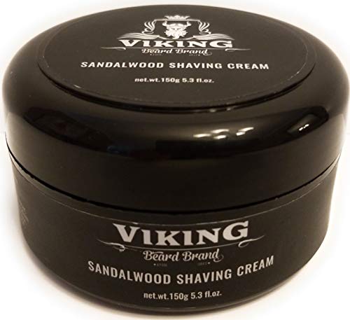 Shaving Cream for Men – Best Shave for Sensitive Skin – Viking Beard Brand – 5.3 oz