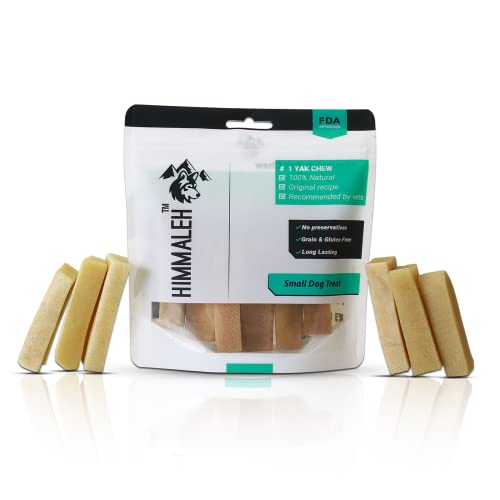 Himmaleh Yak Chews for Dogs - Yak Chews for Small Dogs and Puppies (Pack of 6) - Protein Rich Long Lasting Natural Dog Chews - Yak Milk Chews - Yak Bars - Healthy Yak Snack for Small Breeds