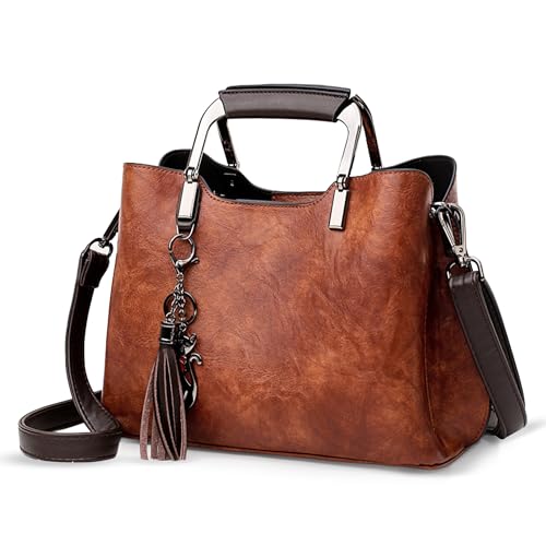 Small Vegan Leather Purses for Women, Faux Leather Handbags for women, Top Handle...