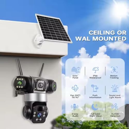 Image of DDLC CCTV Camera (Triple Lens Solar Penal)