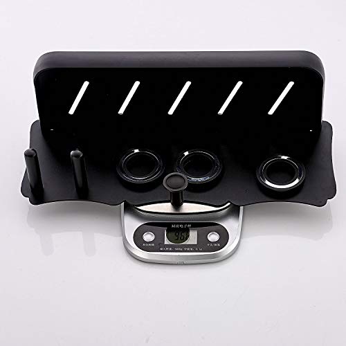 Leekayer Supersonic Hair Dryer Wall Mount Holder,Hair Dryer Bracket,for Hair Dryer Accessories Holder,Hair Dryer Holder Bathroom Storage Rack Care Tools (Black)