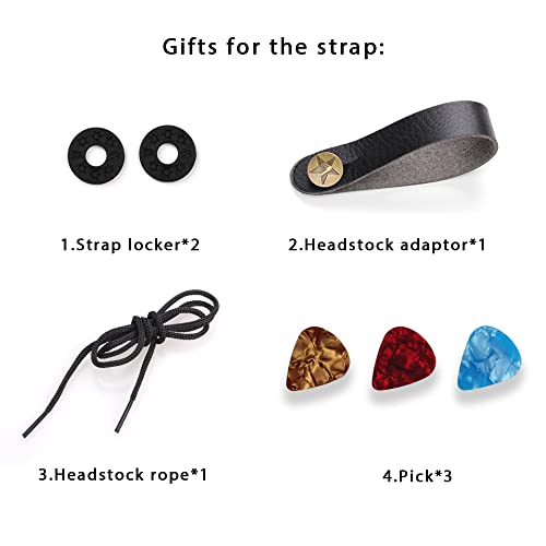 Dantolo Sangle de Guitare pour Guitares Basses, Wide Guitar Straps Réglable pour Guitare Acoustique avec 3PCS Pics de… - Les Beatles, Paul McCartney, John Lennon, RIngo Starr, George Harrison Dantolo Sangle de Guitare pour Guitares Basses, Wide Guitar Straps Réglable pour Guitare Acoustique avec 3PCS Pics de… – Image 8