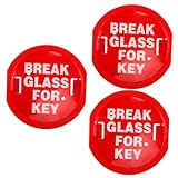 SEWOART Caja De 3 Piezas Caja De Llaves De Escape Oficina En Casa Cable SOGA Cajas De Seguridad con Llave Exterior Mando Parar Caja De Seguridad para Llaves Aire Libre Rojo El Plastico