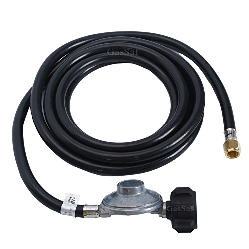 Gassaf 6 Feet Low Pressure Propane Regulator With Csa Certified Lpg Hose Most Lp Gas Grill, Heater And Fire Pit Table，3/8 Female Flare Nut #TOP1