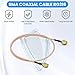 SDTC Tech 5pcs Coaxial Coax Cable Assembly SMA Male to SMA Male Antenna Extender Cable Adapter Jumper(6 inch/15cm)