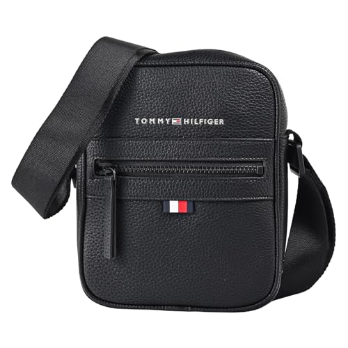 トミーヒルフィガー ヨーロッパ輸入モデル TOMMY HILFIGER ショルダーバッグ メンズ ESSENTIAL MINI REPORTER ブラック AM0AM09504 BDS BK [並行輸入品]
