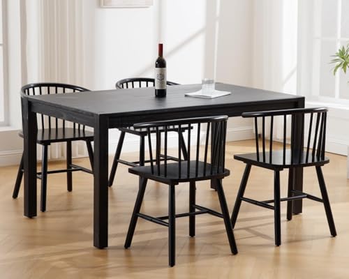 Sillas de comedor de madera maciza, estilo rústico y moderno de mediados de siglo para cocina o comedor