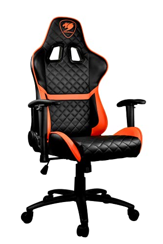Cougar Armor One Poltrona Gaming, Finta Pelle, Nero/Arancione, Medio, Similpelle, Multicolor, Médium - Sedia gaming - Immagine 16