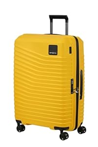 Samsonite Intuo - Medium Hard Case (69 cm), Expandable, Travel Case with 4 Wheels, Lightweight, TSA Lock, 79/87 L, Yellow (Citrus)