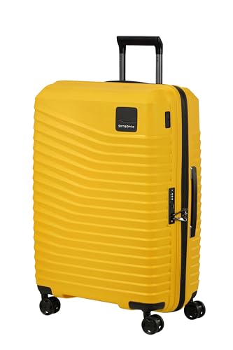 Samsonite Intuo - Étui Rigide de Taille Moyenne (69 cm), Extensible, étui de Voyage à 4 roulettes, léger, Serrure TSA, 79/87 L, Jaune (Citron)