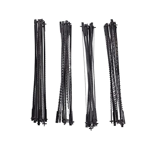 48 Pack 105 mm 4-Inch Scroll Saw Blade Pin End for Dremel Moto-Saw MS20 MS20-01 MS51-01 MS52-01 MS53-01 15/18/24 TPI