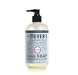MRS. MEYER'S CLEAN DAY Hand Soap, Made with Essential Oils, Biodegradable Formula, Snowdrop, 12.5 fl. oz