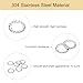 uxcell 100Pcs External Tooth Washers, M14 304 Stainless Steel External Serrated Washer for Mechanical Equipment Fasteners, Silver