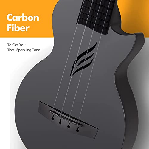 Enya Ukulele Soprano Nova U Mini Simple 21 Pouces – Ukulélé de voyage en fibre de carbone – avec Kit Débutant Comprenant… - Les Beatles, Paul McCartney, John Lennon, RIngo Starr, George Harrison Enya Ukulele Soprano Nova U Mini Simple 21 Pouces – Ukulélé de voyage en fibre de carbone – avec Kit Débutant Comprenant… – Image 6