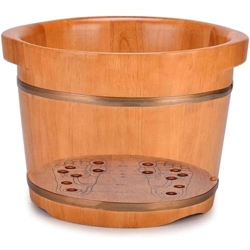 Spa de pies de madera para masaje y relajación