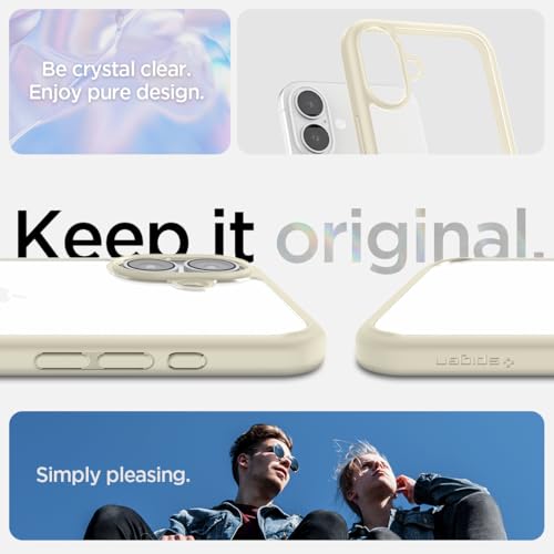 Image of Spigen for iPhone 16 Plus Case, Ultra Hybrid [No Magnet Ring][Anti-Yellowing] - Mute Beige