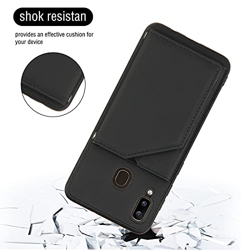 MOONCASE Capa Carteira para Samsung Galaxy A20 / A30, Fecho Magnético Durável À Prova de Choque com
