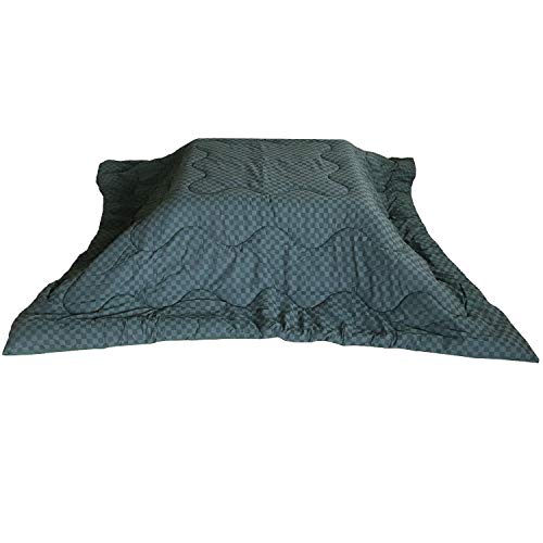 こたつ布団 正方形 185 185 高級ジャガード 綿100% あったか コタツ布団 (185x185, マスダークグリーン)