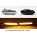 BAKUGO 2Pcs Dynamic LED Side Marker Light Blinker Turn Signal Lamp for Mazda 323 Family Protege Tribute MX-6 Astina Lantis-Clear||No Dynamic