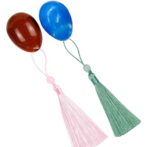 Alchemy of Souls yin yang Jade Eggs with Tassel for Couples, Attractive Pair of Crystal Eggs for Soulmates, Gift for Lovers Cover