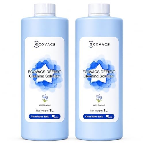 Image of ECOVACS Original Accessory Floor Cleaning Solution (1L x 2 Pack) for DEEBOT N /T /X /Y1 Series Robot Vacuums, Multi-Surface Liquid Formula (Not Compatible to Any Other Model)