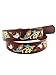 Beautiful Nomad Belts for Women Western Fashion Boho Embroidery PU Leather Belt for Jeans Dress