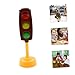 Sosoport Realistic Traffic Light Toy: Signal Lamp Model with Red Green Yellow Lights - Used for Role Play Table Ornament No Battery