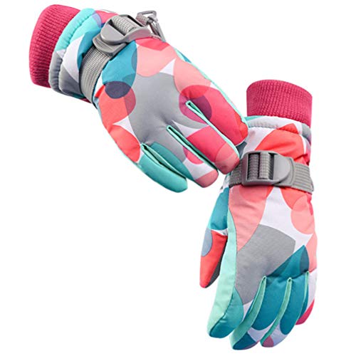 CLISPEED Luvas de Inverno CrianÃ§as Luvas de Esqui Na Neve Luvas ImpermeÃ¡veis â€‹â€‹Luvas TÃ©rmicas