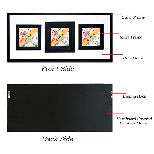 Image of Wens 'Floral Essence Embossed' Wall Art Painting (PS Wood, 37 cm x 80 cm x 3.75 cm)