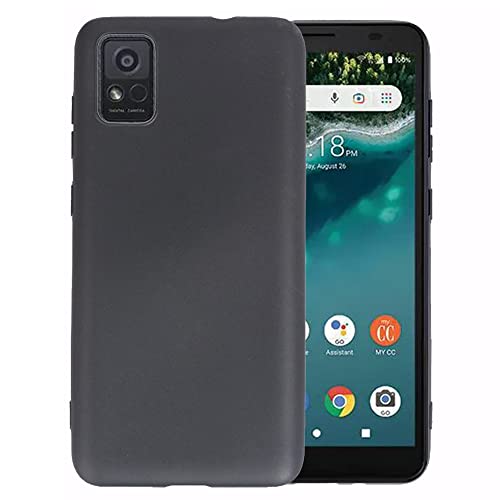 Ranyi for ZTE Avid 589 Case, ZTE Avid 589 Phone Case, Black Slim Flexible Silicone TPU Case with Reinforced Corners Shock Absorbing Resilient Rubber Protective Case Cover for ZTE Avid 589