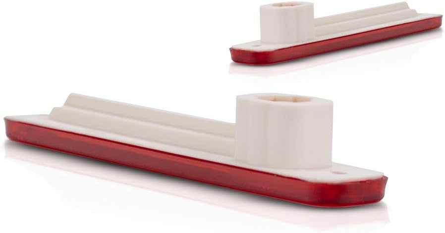 For Ford F-150 1973-1979/Bronco 1978 1979 Side Marker Light Assembly Unit Driver and Passenger Side | Pair | Rear | Red | Chrome Housing | Replacement For FO2860101 | D3TZ15A201B