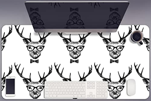 Sous-main bureau 90x45cm gaming style nature dessin cerf pour sublimer votre setup