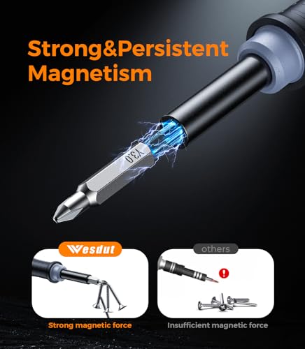 [Updated] Wesdut 52 in 1 Precision Screwdriver Set, [Super Durable] S2 Alloy Magnetic Screwdriver Repair Kit, Portable Mini Electronics Repair Tool for Phone Laptop PC Xbox Switch Watch Eyeglasses - image 4