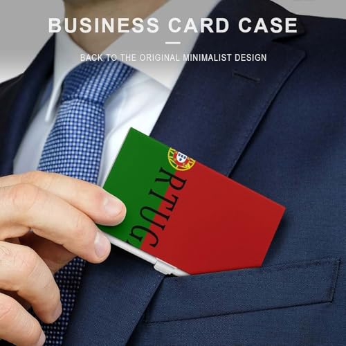 Portugal Soccer Football Business Card Holder Alloy Multi Wallet Credit Card ID Pocket Name Case3