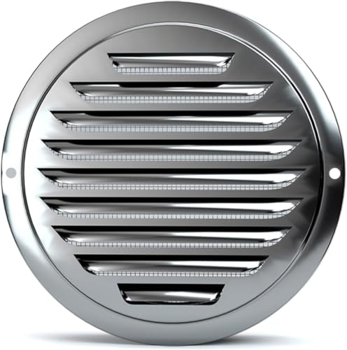 Grilles de ventilation métalliques 70mm contre les intrusions avec maille