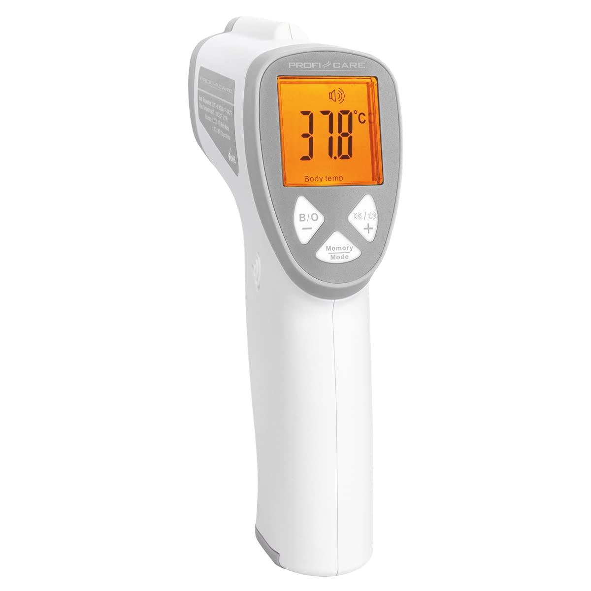 ProfiCare PC-FT 3094 - Termometro per febbre senza contatto, per neonati e adulti con 3 colori LCD