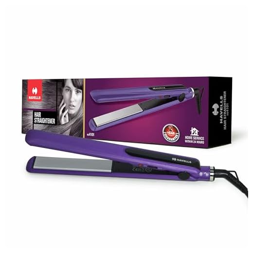 Havells HS4101 Hair Straightener with Ceramic coated plates (Purple)