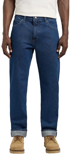 Jean Lee homme coupe droite Reach en denim premium finitions soignées 28W