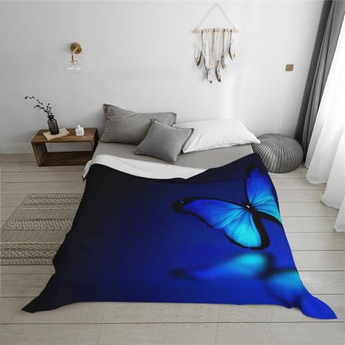 Couverture de camping en flanelle bleue pour vos soirées nature - 6
