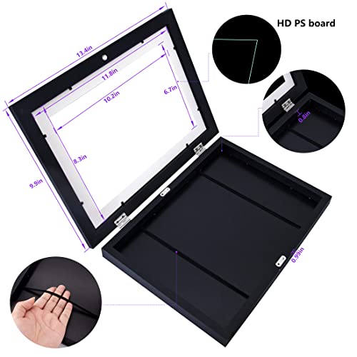 Veelot Kids Art Frame Front Opening Changeable Kids Artwork Frames Great For Kids Drawings Storage Frames Children Art Projects Schoolwork Crafts A4 Hanging Art (1Pack Black) #TOP2