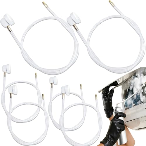 Basetousual 6 Pièces Rallonge pour Buse Aérosol avec Tuyau d'Extension de 60 cm pour Liquide, Film pour Buse Automobile, Outils et Équipement de Peinture