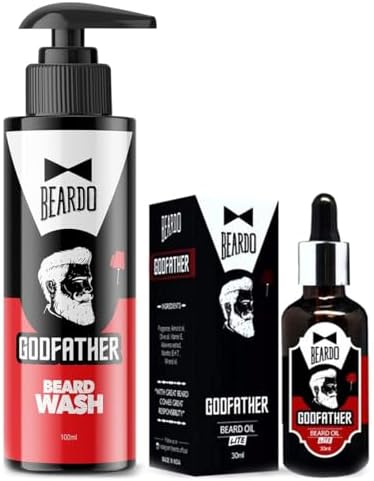 Beardo Beard Care | GodFather Beard Wash 100ml & GodFather Beard Oil 30ml (Set of 2)