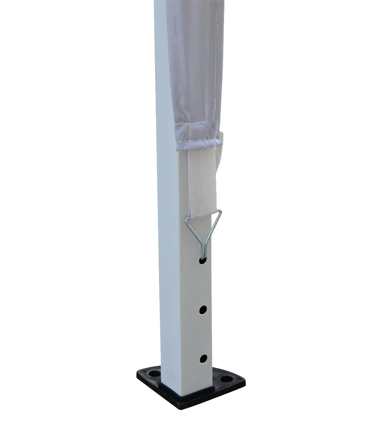 Gazebo Pieghevole Giardino 3x3 Automatico Richiudibile Fisarmonica in Acciaio Bianco