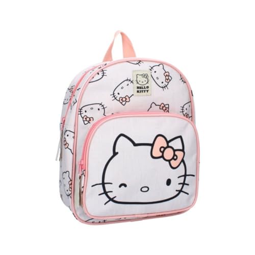 Cartable fille Hello Kitty sac à dos école maternelle gris Mybagstory 29 cm