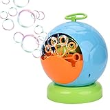 SHOWIN Bubble Machine, Automatic Bubble Blower Durable Bubble Maker Over 500 Colorful Bubble Per Minute for Kids,Christmas,Parties,Wedding Use 4AA Battery Operated (not Included) (A)