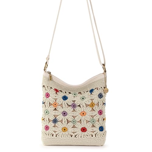 Image of The Sak Lucia Crossbody Bag in Crochet, Convertible Purse with Adjustable Shoulder Strap