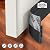 Holikme Door Draft Stopper Under Door Draft Blocker Insulator Door Sweep Weather Stripping Noise Stopper Strong Adhesive 39" Length Black