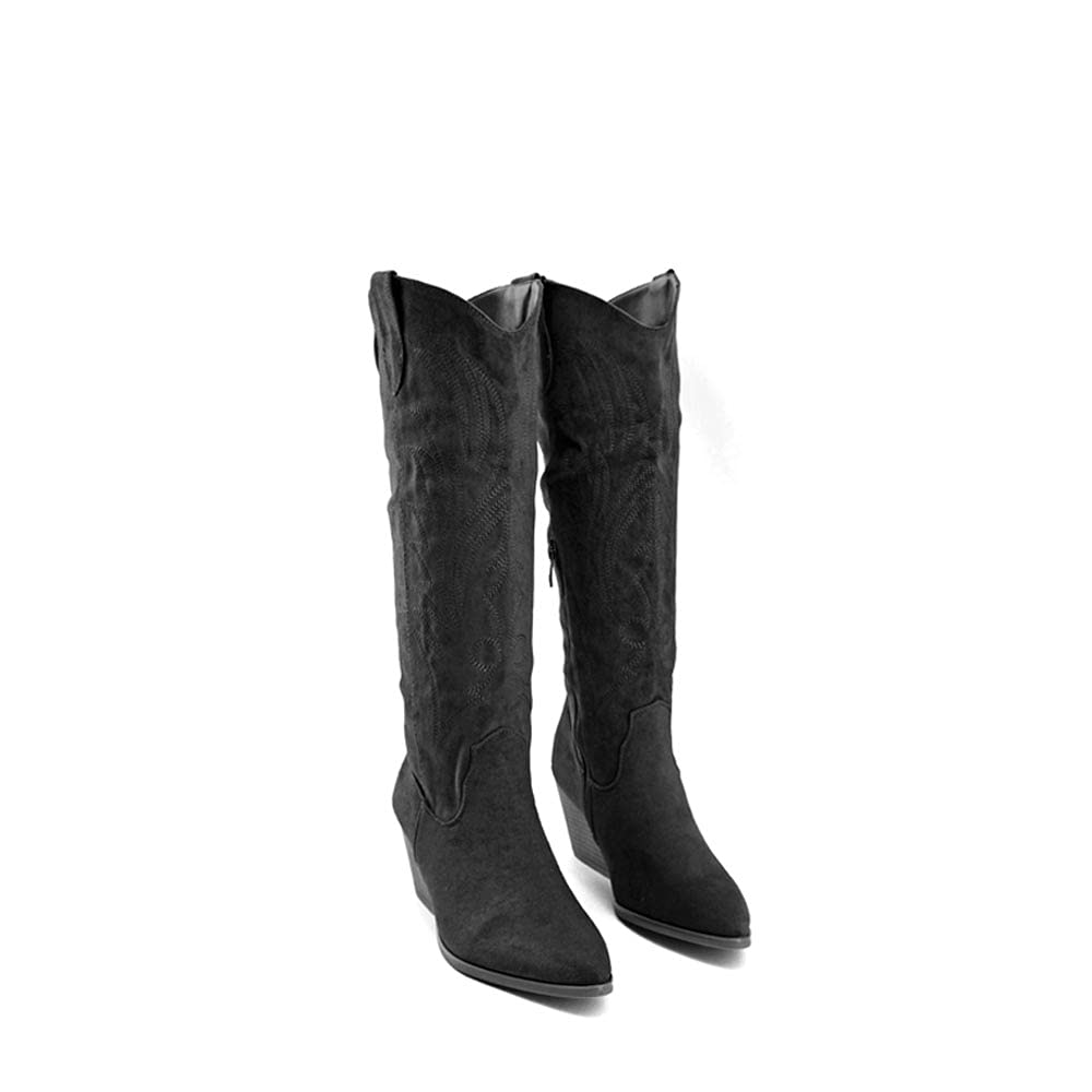 MODELISA - Bota Alta Campera Cowboy Tacón Ancho Mujer