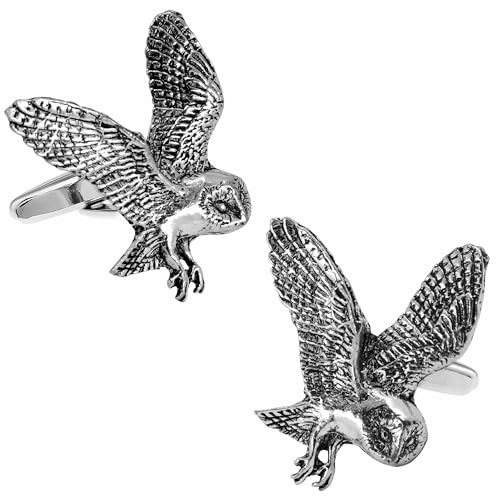 Pewter Owl Cufflinks