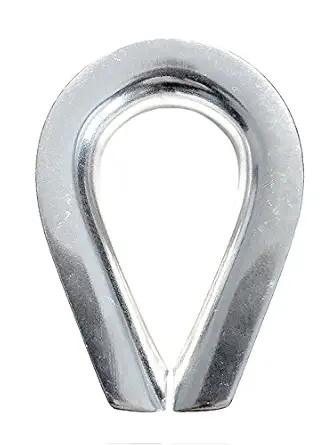 US Stainless Stainless Steel 316 1/2 (12mm) Wire Rope Thimbles Heavy Duty Marine Grade for rope size 1/2